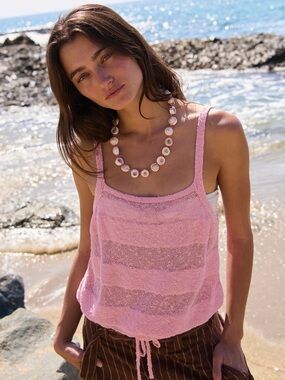 Free People - Beach, Knit Tank Top - Large